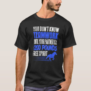 Pferderennen-Partner Ein 540 Kilogramm schwerer fr T-Shirt