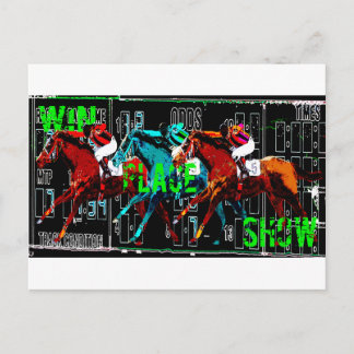 Pferderennen Postkarte