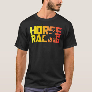 Pferderennen Reitsport Liebe T-Shirt
