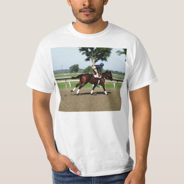 Pferderennen T - Shirt (Vorderseite)
