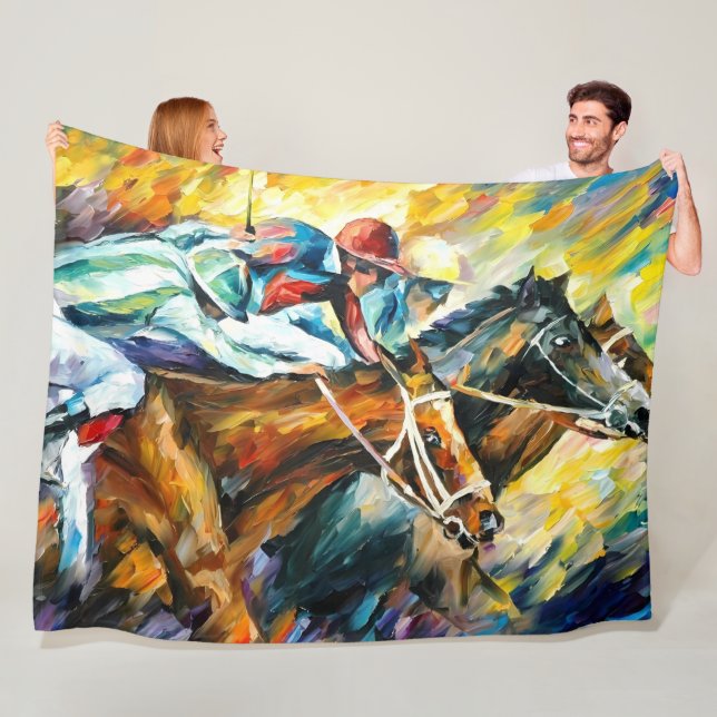 Pferderennen XL Fleece Blanket (Beispiel)