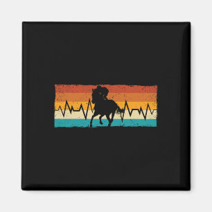 Pferderückfahrer Reitsport Reittier Reitpferd Reit Magnet