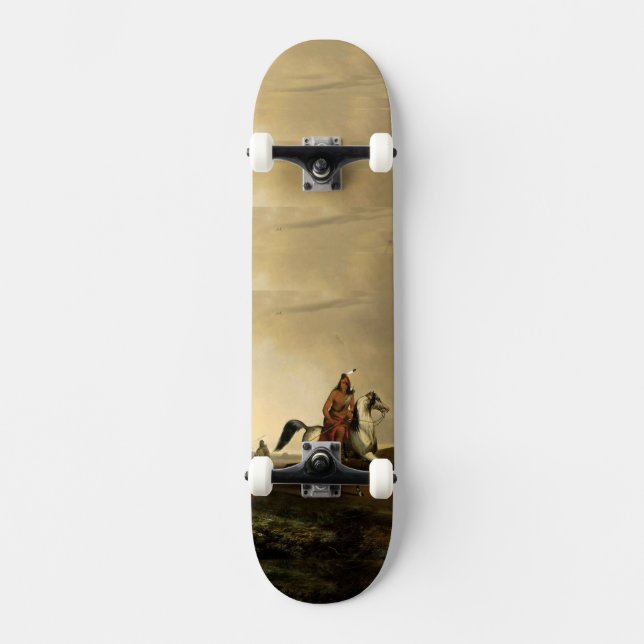 Pferderückfahrer Skateboard (Vorderseite)