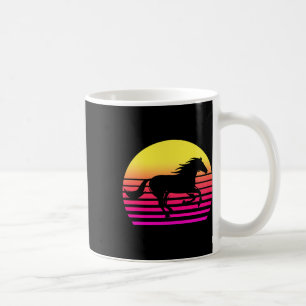 Pferderückseite 80er Pferdegeschenk Reiten Reiten Kaffeetasse