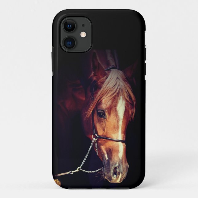 Pferdesammlung. Roter Kotkasten aus Arabinen Case-Mate iPhone Hülle (Rückseite)