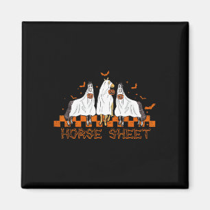 Pferdeschild Halloween Ghost Horse Pumpkin Kostüm Magnet
