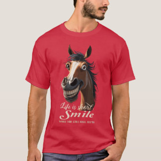 Pferdeschlachten und Showseeth mit Hufeisenfamilie T-Shirt