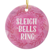 Pferdeschlitten-Bell-Ring-Rosa-Verzierung