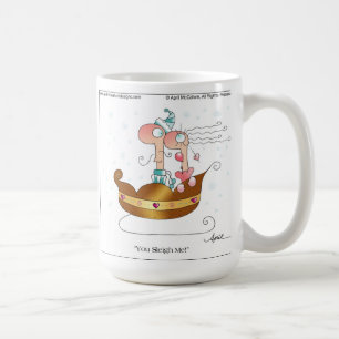 PFERDESCHLITTEN ICH! Cartoon-Tasse bis April Kaffeetasse