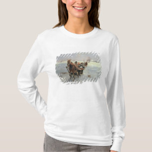 Pferdeschlitten in einer Winter-Landschaft T-Shirt