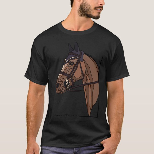 Pferdeschlitten Spaß T-Shirt (Vorderseite)