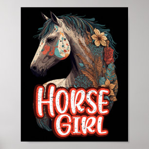 Pferdeschlittenfahrer Reitschiff Western Horseback Poster