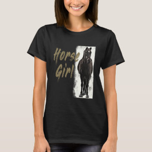 Pferdeschlittengeschenk für Vintage Reitfreunde T-Shirt