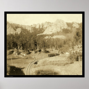 Pferdeschuh-Kurve Buckhorn Berg Sd 1891 Poster