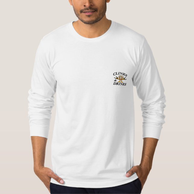 PferdeSchuhe "Clinks" Long Sleeve American Apparel T-Shirt (Vorderseite)