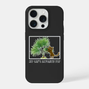 Pferdeschwanz-Palmen-Katzen-Spielzeug Lustige Pfla iPhone 15 Pro Hülle