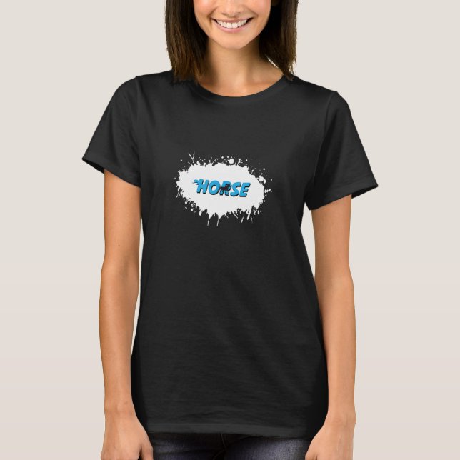 Pferdeschwanz T-Shirt (Vorderseite)