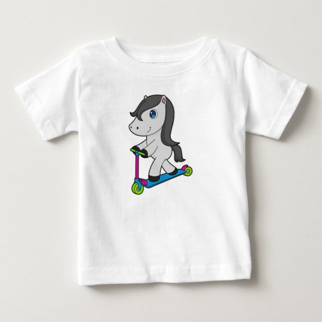 PferdeScooter Baby T-shirt (Vorderseite)