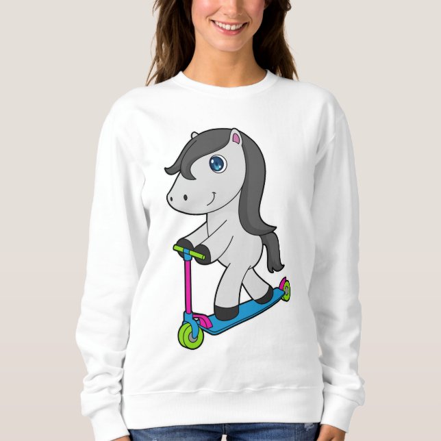 PferdeScooter Sweatshirt (Vorderseite)
