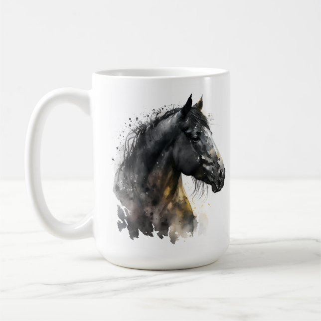 Pferdeserie 15 oz Klassische Tasse (Links)