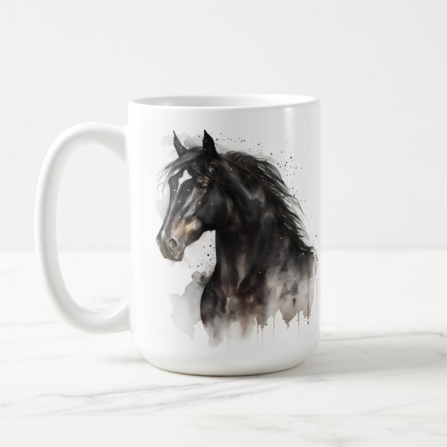 Pferdeserie 15 oz Klassische Tasse (Links)