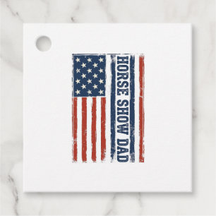 Pferdeshow-Vater Amerikanische Flagge Vintage-Shir Geschenkanhänger