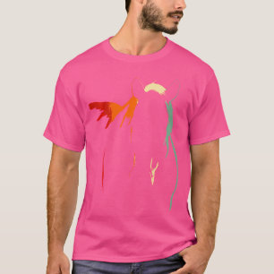 Pferdesilhouette-Kunst T-Shirt