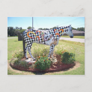 Pferdestatue Postkarte