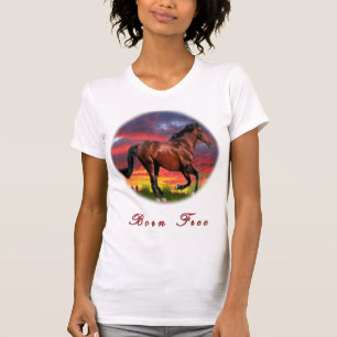 PferdeT - Shirt geborene freie T - Shirt