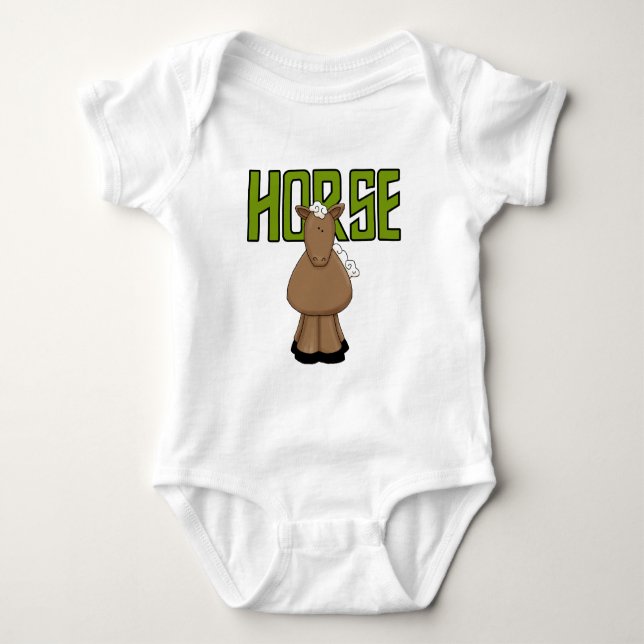Pferdet-shirts und -geschenke baby strampler (Vorderseite)
