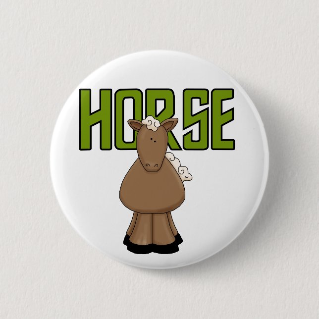 Pferdet-shirts und -geschenke button (Vorderseite)