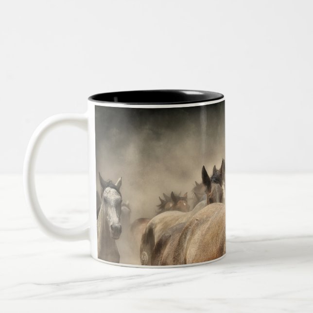 PferdeTasse Zweifarbige Tasse (Links)