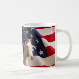 PferdeTassen-amerikanische Flagge Kaffeetasse