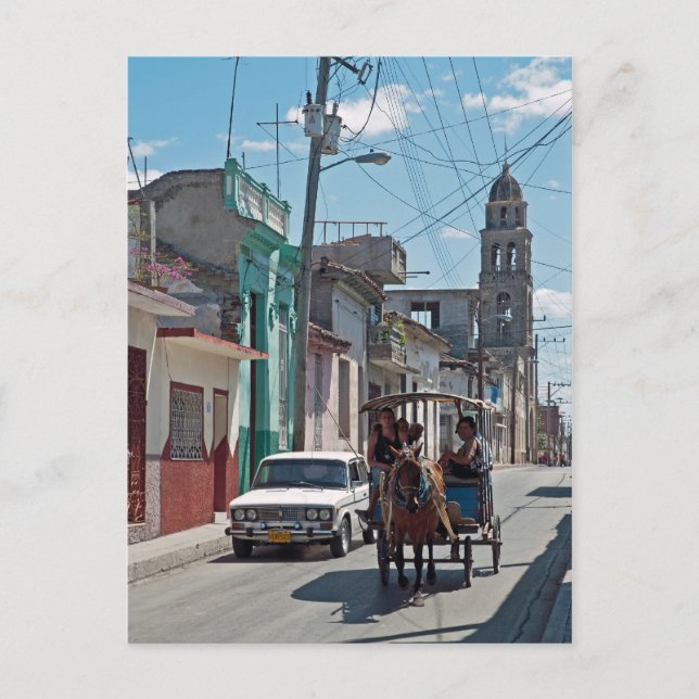 Pferdetaxi Postkarte (Vorderseite)