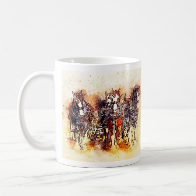 Pferdeteam Kaffeetasse (Links)
