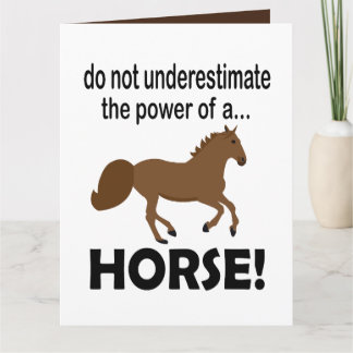 Pferdetier Niedlich Funny Horse Karte