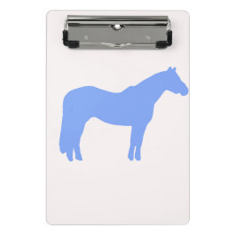 Pferdetrainer-Geschäft Blau Einfach und Modern Mini Klemmbrett