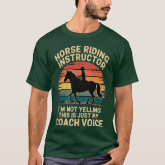 Pferdetrainer Ich Schreie Nicht Liebe Pferdereiten T-Shirt