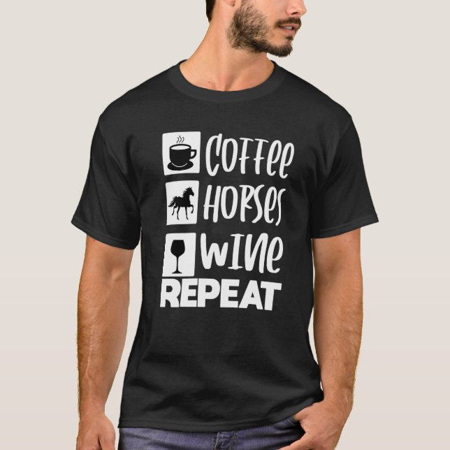 Pferdetrinker T-Shirt (Vorderseite)