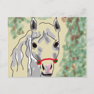 Pferdevalentine Feiertagspostkarte