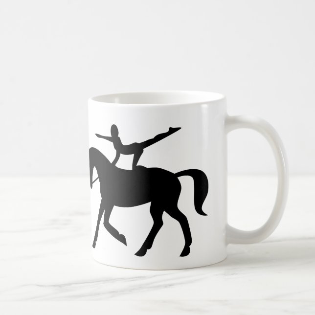 Pferdevaultingikone Kaffeetasse (Rechts)