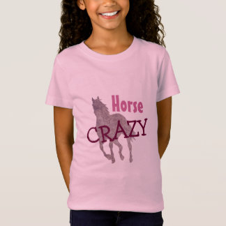 Pferdeverrücktes niedliches für Reitermädchen ROSA T-Shirt