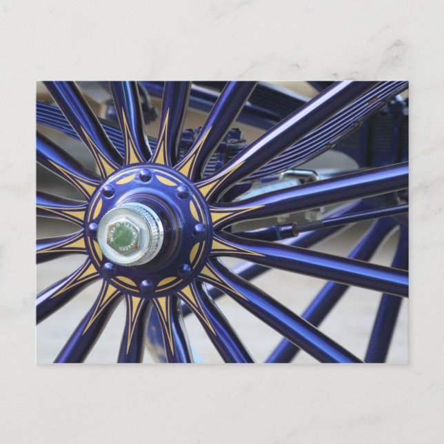 Pferdewagenrad Postkarte (Vorderseite)