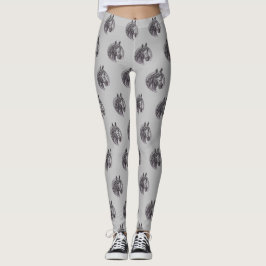 Pferdewanderer Vintager Horseshoe Sketch Leggings