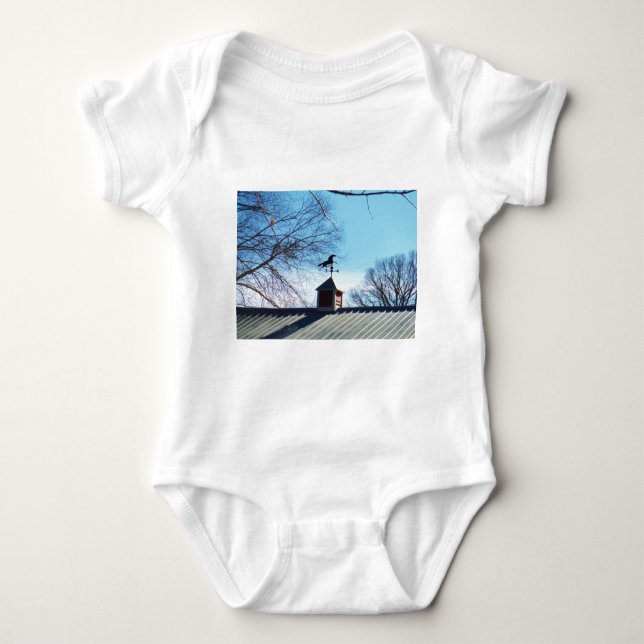 Pferdewetter Vane Blue Sky Baby Strampler (Vorderseite)