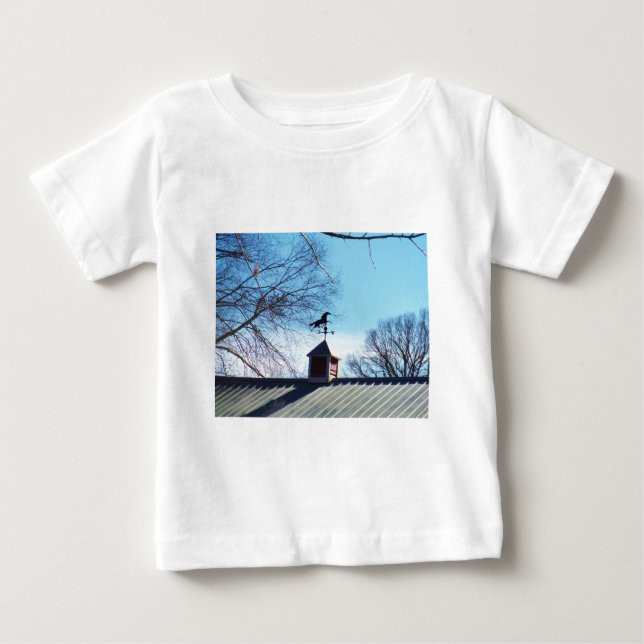 Pferdewetter Vane Blue Sky Baby T-shirt (Vorderseite)