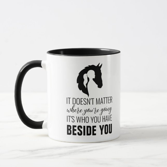 Pferdeziffer, Pferd- und Mädchenliebhaber Tasse (Links)