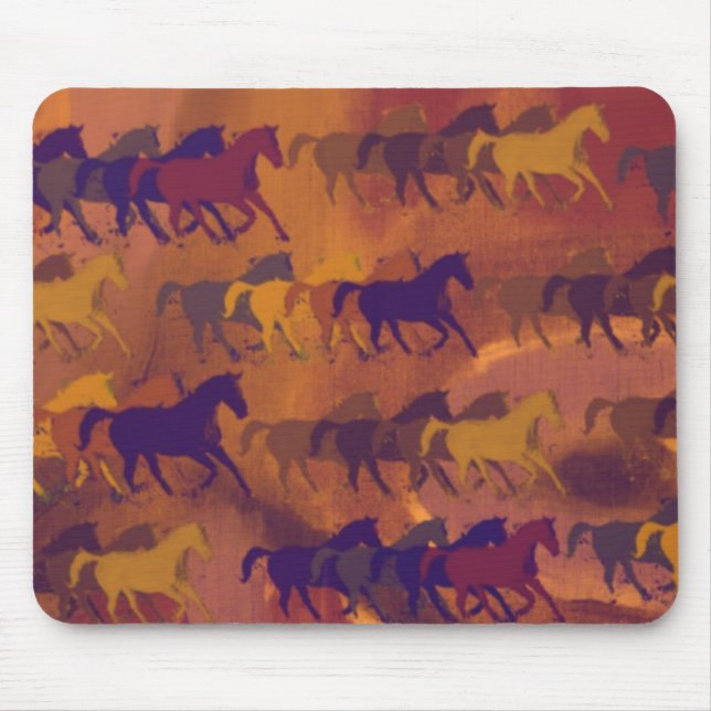 Pferdezuchtmuster Mousepad (Vorne)