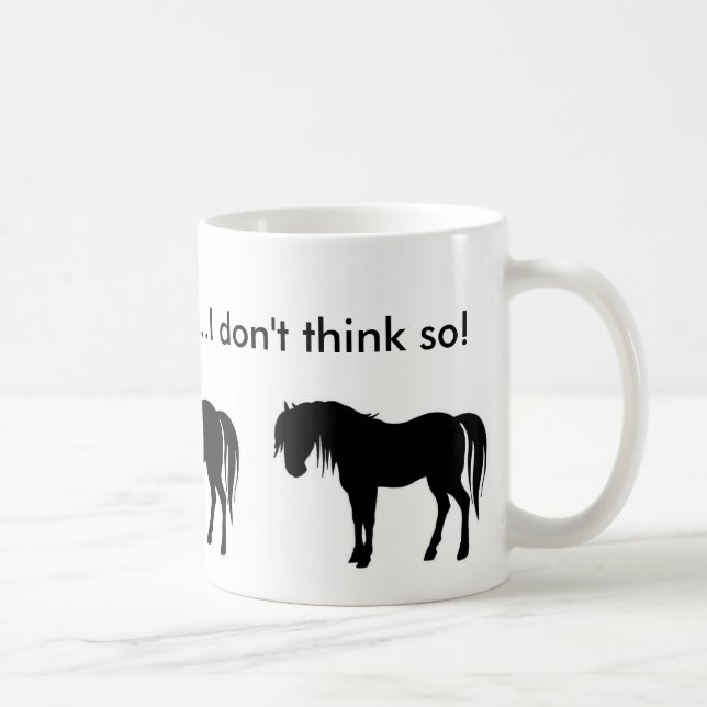 Pferdsilouette, Pferdsilouette, Pferdsilouet… Kaffeetasse (Rechts)