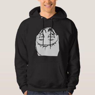 PFFTCH lachendes Raserei-Gesichts-Comic Meme Hoodie